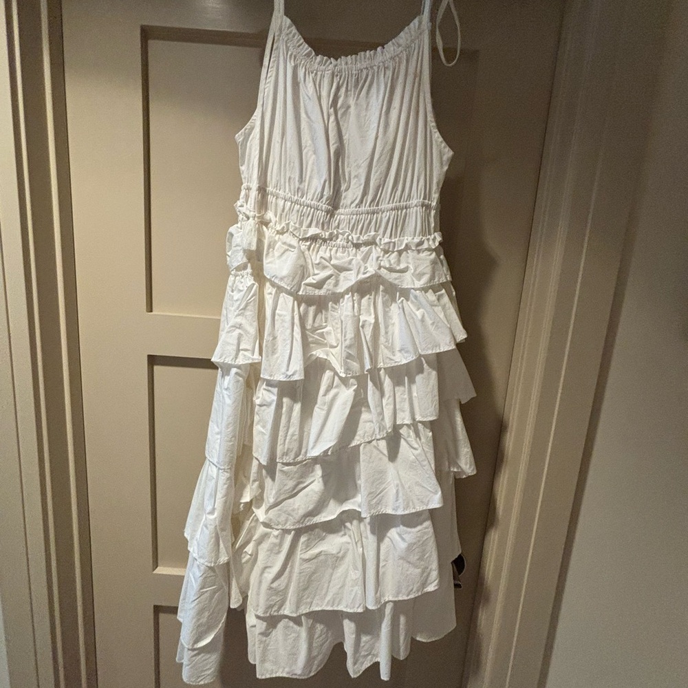 Steve Madden Cream Ruffled Dress